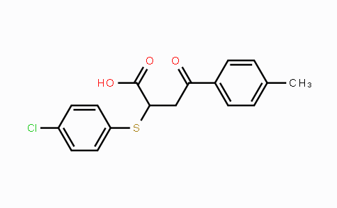 CAS No. 298217-66-0, 2-[(4-Chlorophenyl)sulfanyl]-4-(4-methylphenyl)-4-oxobutanoic acid