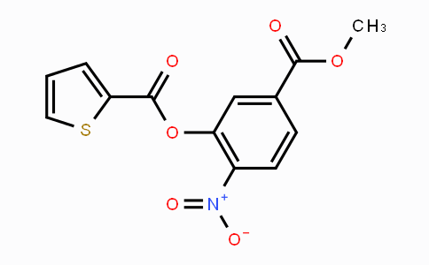CAS No. 297150-05-1, 5-(Methoxycarbonyl)-2-nitrophenyl 2-thiophenecarboxylate