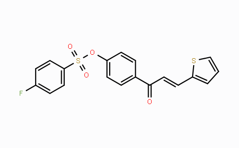 CAS No. 297150-17-5, 4-[3-(2-Thienyl)acryloyl]phenyl 4-fluorobenzenesulfonate