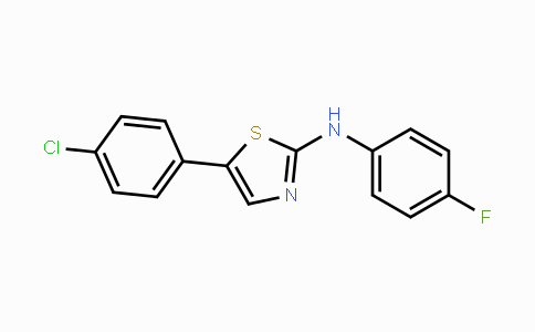 CAS No. 297150-29-9, 5-(4-Chlorophenyl)-N-(4-fluorophenyl)-1,3-thiazol-2-amine