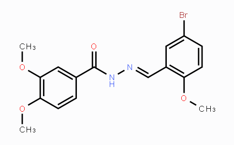 CAS No. 298215-12-0, N'-[(5-Bromo-2-methoxyphenyl)methylene]-3,4-dimethoxybenzenecarbohydrazide