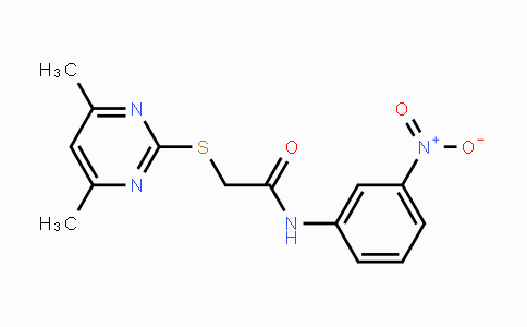 CAS No. 298218-02-7, 2-[(4,6-Dimethyl-2-pyrimidinyl)sulfanyl]-N-(3-nitrophenyl)acetamide