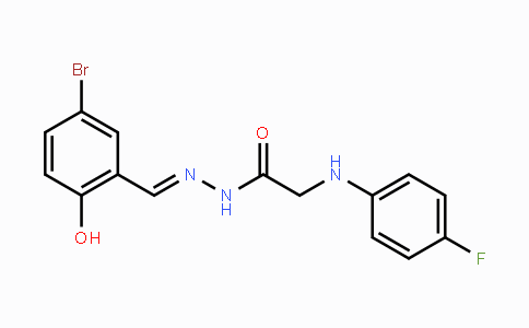 CAS No. 298218-11-8, N'-[(E)-(5-Bromo-2-hydroxyphenyl)methylidene]-2-(4-fluoroanilino)acetohydrazide