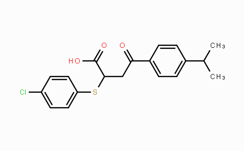 CAS No. 301193-52-2, 2-[(4-Chlorophenyl)sulfanyl]-4-(4-isopropylphenyl)-4-oxobutanoic acid