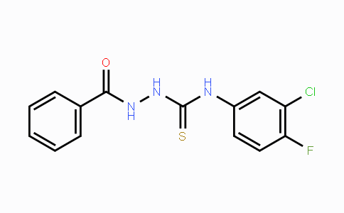 CAS No. 301194-09-2, 2-Benzoyl-N-(3-chloro-4-fluorophenyl)-1-hydrazinecarbothioamide