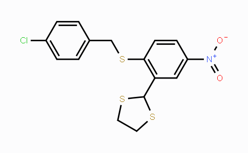 CAS No. 301193-56-6, 2-{2-[(4-Chlorobenzyl)sulfanyl]-5-nitrophenyl}-1,3-dithiolane