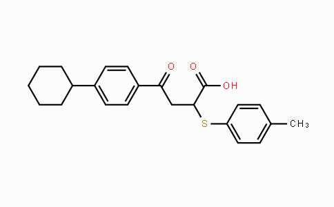 CAS No. 301193-74-8, 4-(4-Cyclohexylphenyl)-2-[(4-methylphenyl)sulfanyl]-4-oxobutanoic acid