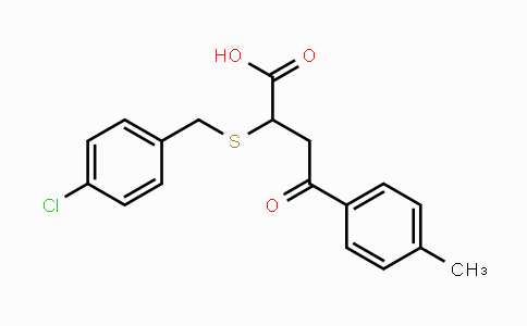 CAS No. 301193-81-7, 2-[(4-Chlorobenzyl)sulfanyl]-4-(4-methylphenyl)-4-oxobutanoic acid