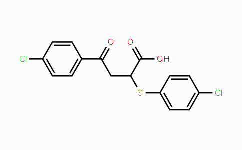CAS No. 301193-87-3, 4-(4-Chlorophenyl)-2-[(4-chlorophenyl)sulfanyl]-4-oxobutanoic acid