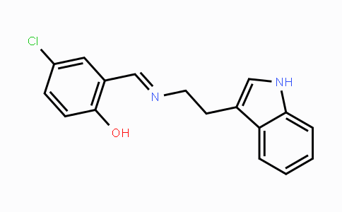 CAS No. 299420-52-3, 4-Chloro-2-({[2-(1H-indol-3-yl)ethyl]imino}methyl)benzenol