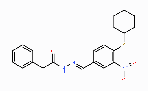 CAS No. 329058-83-5, N'-{[4-(Cyclohexylsulfanyl)-3-nitrophenyl]methylene}-2-phenylacetohydrazide