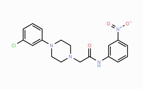 CAS No. 329778-00-9, 2-[4-(3-Chlorophenyl)piperazino]-N-(3-nitrophenyl)acetamide