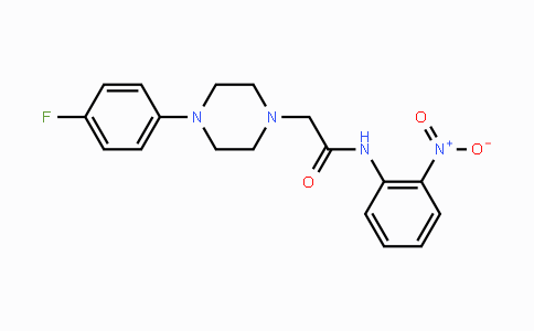 CAS No. 329778-01-0, 2-[4-(4-Fluorophenyl)piperazino]-N-(2-nitrophenyl)acetamide
