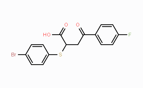 CAS No. 301194-41-2, 2-[(4-Bromophenyl)sulfanyl]-4-(4-fluorophenyl)-4-oxobutanoic acid