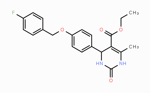 CAS No. 329929-32-0, Ethyl 4-{4-[(4-fluorobenzyl)oxy]phenyl}-6-methyl-2-oxo-1,2,3,4-tetrahydro-5-pyrimidinecarboxylate