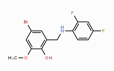 DY120702 | 329778-59-8 | 4-Bromo-2-[(2,4-difluoroanilino)methyl]-6-methoxybenzenol