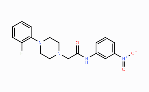 CAS No. 329059-07-6, 2-[4-(2-Fluorophenyl)piperazino]-N-(3-nitrophenyl)acetamide