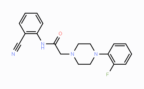 CAS No. 329080-42-4, N-(2-Cyanophenyl)-2-[4-(2-fluorophenyl)piperazino]acetamide