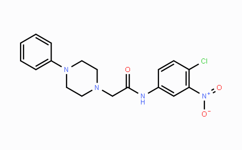CAS No. 329778-79-2, N-(4-Chloro-3-nitrophenyl)-2-(4-phenylpiperazino)acetamide