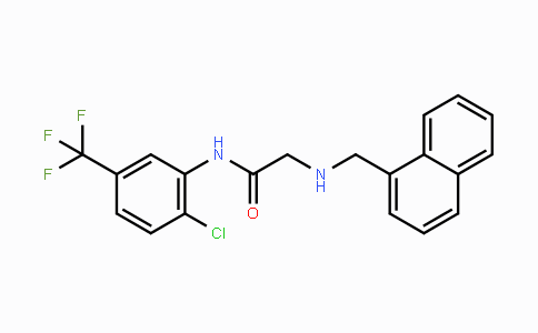 CAS No. 329779-25-1, N-[2-Chloro-5-(trifluoromethyl)phenyl]-2-[(1-naphthylmethyl)amino]acetamide