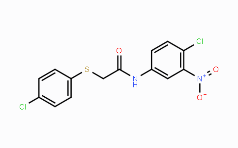 CAS No. 197512-96-2, N-(4-Chloro-3-nitrophenyl)-2-[(4-chlorophenyl)sulfanyl]acetamide