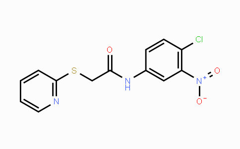 CAS No. 329779-35-3, N-(4-Chloro-3-nitrophenyl)-2-(2-pyridinylsulfanyl)acetamide