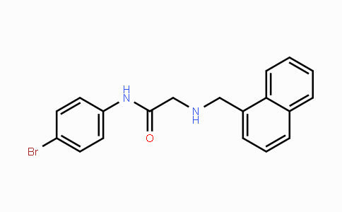CAS No. 303091-49-8, N-(4-Bromophenyl)-2-[(1-naphthylmethyl)amino]acetamide