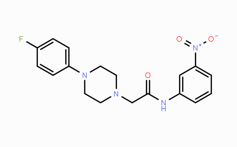 CAS No. 882081-62-1, 2-[4-(4-Fluorophenyl)piperazino]-N-(3-nitrophenyl)acetamide