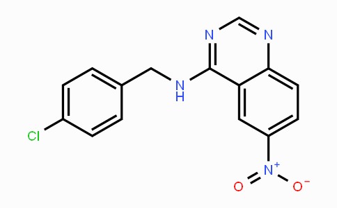 CAS No. 882083-52-5, N-(4-Chlorobenzyl)-6-nitro-4-quinazolinamine