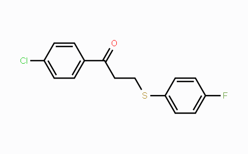 CAS No. 882073-22-5, 1-(4-Chlorophenyl)-3-[(4-fluorophenyl)sulfanyl]-1-propanone