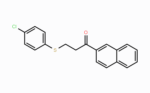 CAS No. 882073-33-8, 3-[(4-Chlorophenyl)sulfanyl]-1-(2-naphthyl)-1-propanone