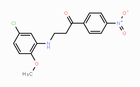 CAS No. 939888-40-1, 3-(5-Chloro-2-methoxyanilino)-1-(4-nitrophenyl)-1-propanone