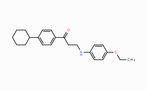 CAS No. 883794-38-5, 1-(4-Cyclohexylphenyl)-3-(4-ethoxyanilino)-1-propanone