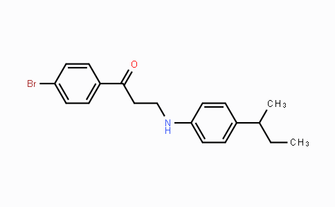 CAS No. 882748-25-6, 1-(4-Bromophenyl)-3-[4-(sec-butyl)anilino]-1-propanone