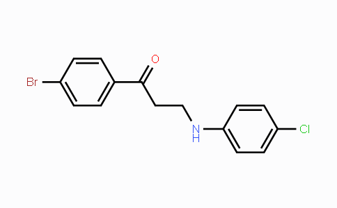 CAS No. 58154-03-3, 1-(4-Bromophenyl)-3-(4-chloroanilino)-1-propanone
