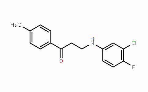 CAS No. 882748-39-2, 3-(3-Chloro-4-fluoroanilino)-1-(4-methylphenyl)-1-propanone