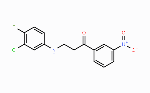 CAS No. 882748-40-5, 3-(3-Chloro-4-fluoroanilino)-1-(3-nitrophenyl)-1-propanone