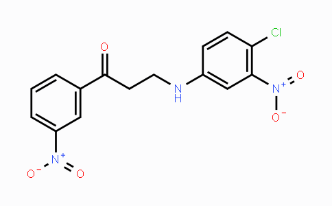 CAS No. 882748-65-4, 3-(4-Chloro-3-nitroanilino)-1-(3-nitrophenyl)-1-propanone