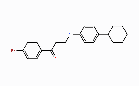 CAS No. 882748-67-6, 1-(4-Bromophenyl)-3-(4-cyclohexylanilino)-1-propanone