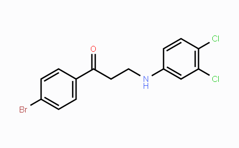 CAS No. 882748-76-7, 1-(4-Bromophenyl)-3-(3,4-dichloroanilino)-1-propanone
