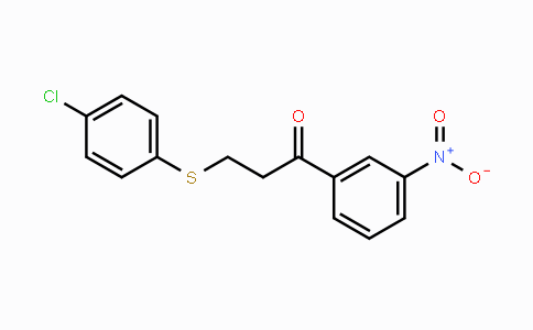 CAS No. 882748-86-9, 3-[(4-Chlorophenyl)sulfanyl]-1-(3-nitrophenyl)-1-propanone