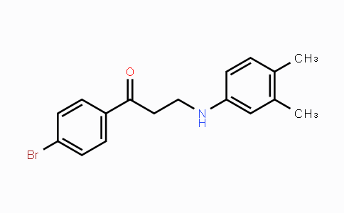 CAS No. 423733-46-4, 1-(4-Bromophenyl)-3-(3,4-dimethylanilino)-1-propanone
