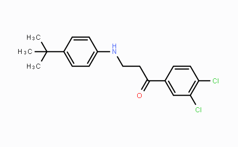 CAS No. 477320-22-2, 3-[4-(tert-Butyl)anilino]-1-(3,4-dichlorophenyl)-1-propanone