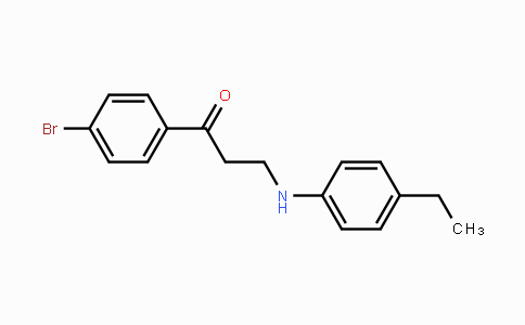 CAS No. 423735-02-8, 1-(4-Bromophenyl)-3-(4-ethylanilino)-1-propanone