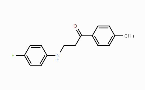 CAS No. 477320-49-3, 3-(4-Fluoroanilino)-1-(4-methylphenyl)-1-propanone