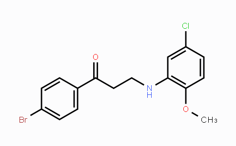 CAS No. 477320-59-5, 1-(4-Bromophenyl)-3-(5-chloro-2-methoxyanilino)-1-propanone