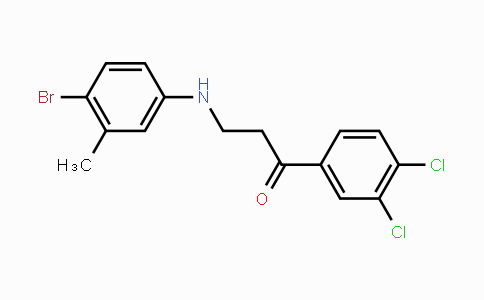 CAS No. 477320-61-9, 3-(4-Bromo-3-methylanilino)-1-(3,4-dichlorophenyl)-1-propanone