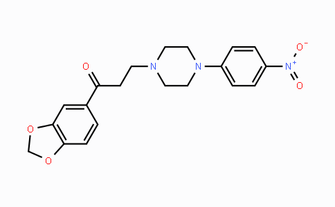 CAS No. 477328-85-1, 1-(1,3-Benzodioxol-5-yl)-3-[4-(4-nitrophenyl)piperazino]-1-propanone