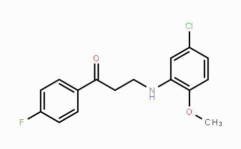 CAS No. 477328-92-0, 3-(5-Chloro-2-methoxyanilino)-1-(4-fluorophenyl)-1-propanone