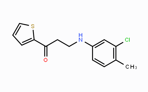 CAS No. 333352-66-2, 3-(3-Chloro-4-methylanilino)-1-(2-thienyl)-1-propanone